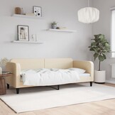 vidaXL Slaapbank crèmekleurig - 80x200 cm - 62% Korting!