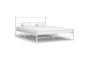 vidaXL Bedframe Metaal Wit 120x200 cm - 49% Korting!