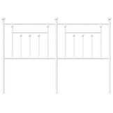 vidaXL Hoofdbord 135 cm Metaal Wit - Nu 53% Korting!