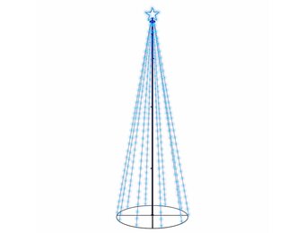 vidaXL Kegelkerstboom 310 LED's Blauw - 67% Korting!