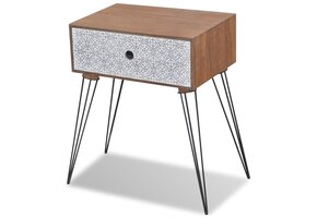 vidaXL Nachtkastje Bruin 53% Korting - Stijlvol & Praktisch