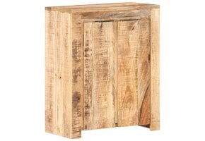 vidaXL Dressoir 59x33x75 cm Ruw Mangohout - 49% Korting