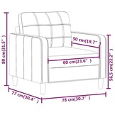 vidaXL Fauteuil Kunstleer Zwart (60 cm) - 47% Korting!