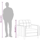 vidaXL Fauteuil Kunstleer Zwart (60 cm) - 47% Korting!