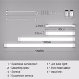 LED Vochtige Ruimte Verlichting 150 cm, 45W, Koel Wit (5000K), 4950 Lumen, IP65 Waterdicht