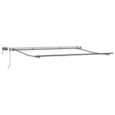 Markies met Handmatig Antraciet 4 × 3 m Metaal