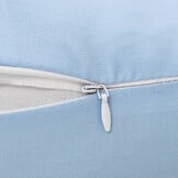 vidaXL Zwangerschapskussen J-vormig 54x(36-43) cm blauw