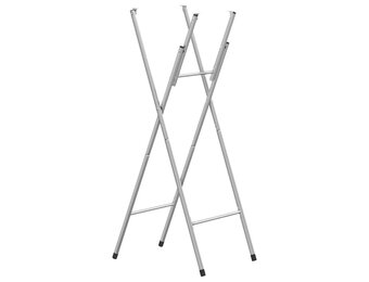 vidaXL Bartafelpoten inklapbaar 45x53x108 cm staal zilverkleurig