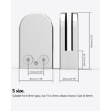 ROFMAPLE Glasklemmen (8 stuks) - 30% Korting!