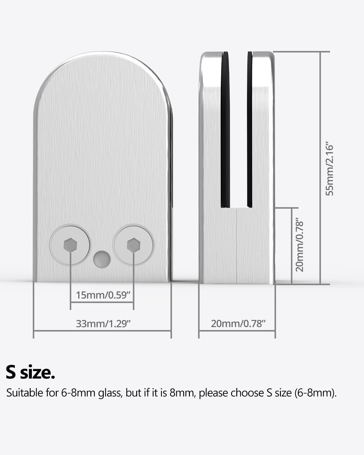 ROFMAPLE Glasklemmen (8 stuks) - 30% Korting!