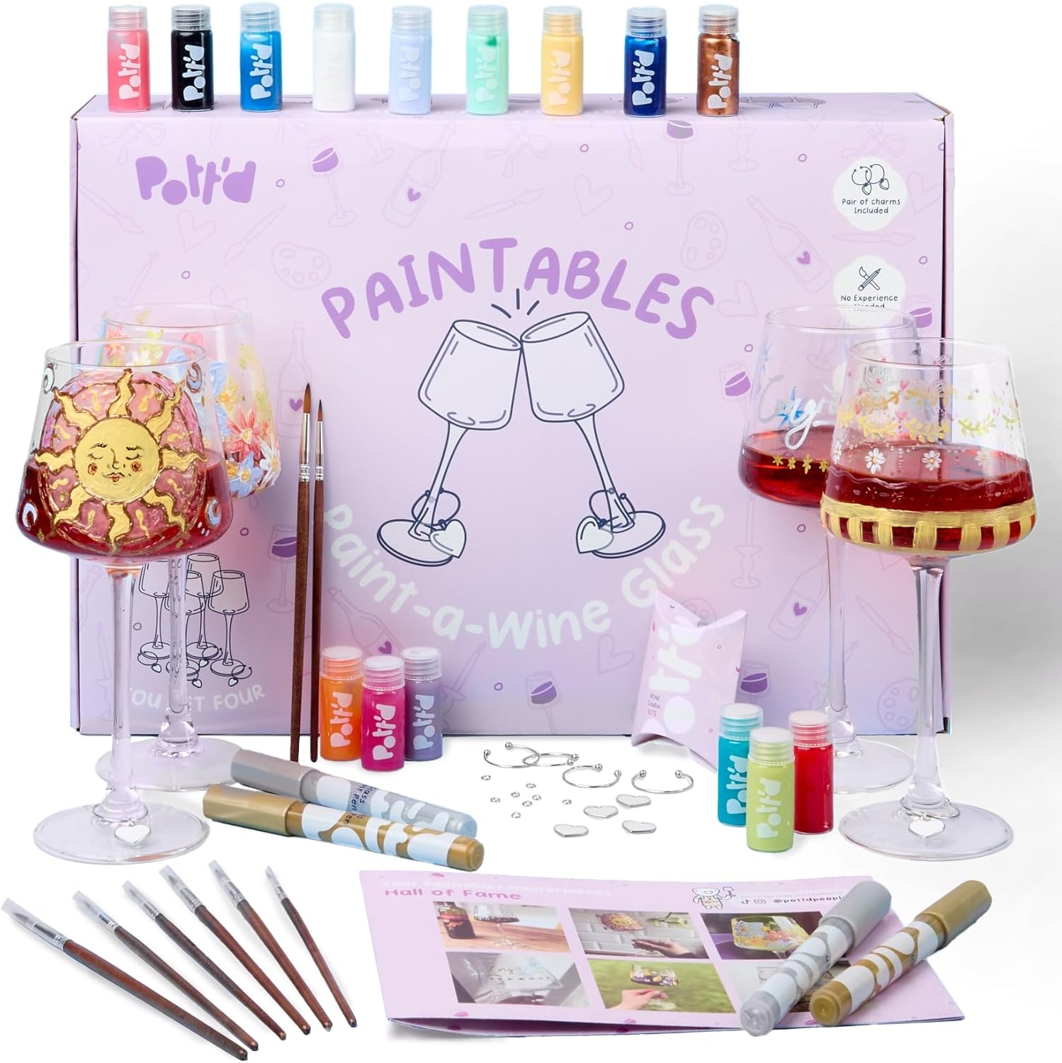 Pott'd DIY Weinglas Schilder Set - 30% Korting!