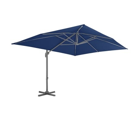 vidaXL Zweefparasol Azuurblauw 4x3m - 35% Korting