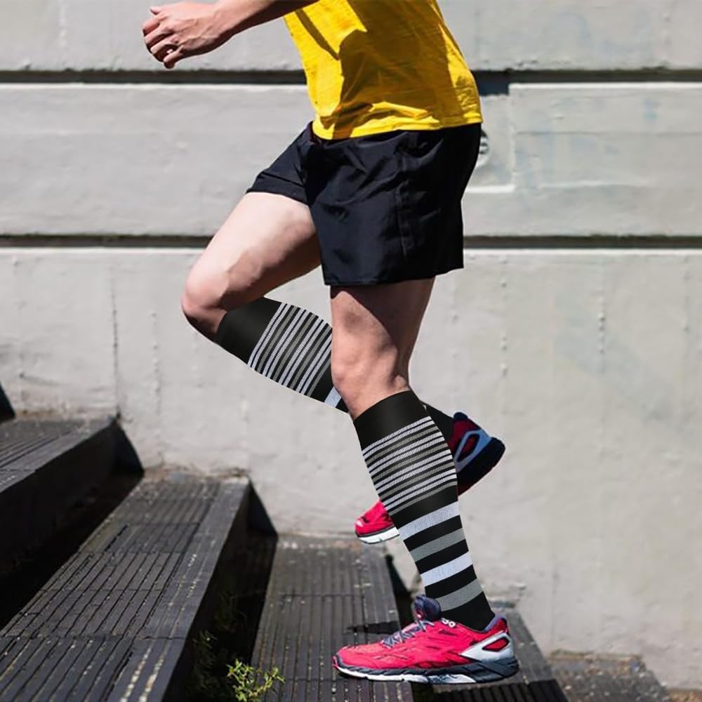 4 Paar Compressiekousen (Heren/Dames) - 30% Korting