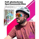 Fietsbril Dames Zelfkleurend - Fotochroom Frame - 30% Korting