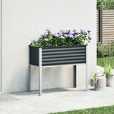 vidaXL Plantenbak Staal Antraciet 100x41x90cm | 55% Korting