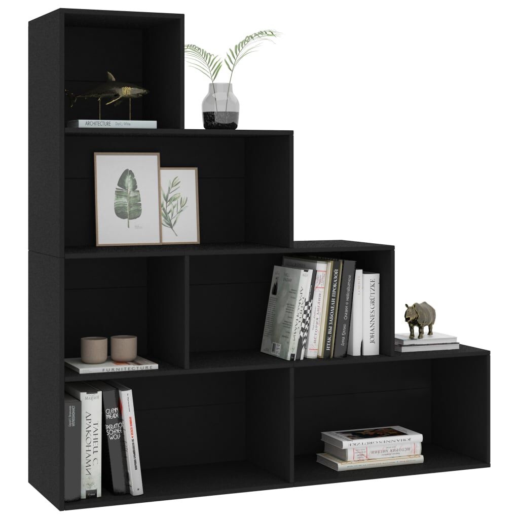 vidaXL Boekenkast/Kamerscherm 155x24x160 cm Zwart - 55% Korting!
