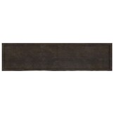 vidaXL Massief Houten Wastafelblad Donkerbruin - 200x50cm - 55% Korting