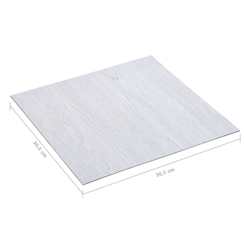 vidaXL Zelfklevende PVC Vloerplanken Wit - 5,11 m² | -35% Korting!