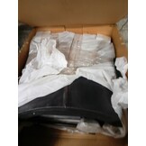 vidaXL Schommelstoel met Voetensteun Echt Leer Grijs - 55% Korting!