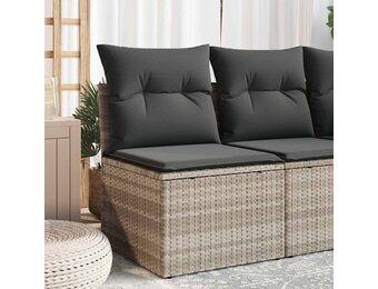 vidaXL Tuinstoel Poly Rattan Lichtgrijs - 62% Korting!