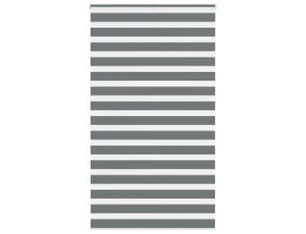 vidaXL Zebra rolgordijn donkergrijs - 35% korting!