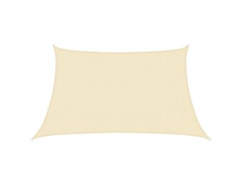 VidaXL Zonnezeil Crème 3/4x2m HDPE - 57% Korting!