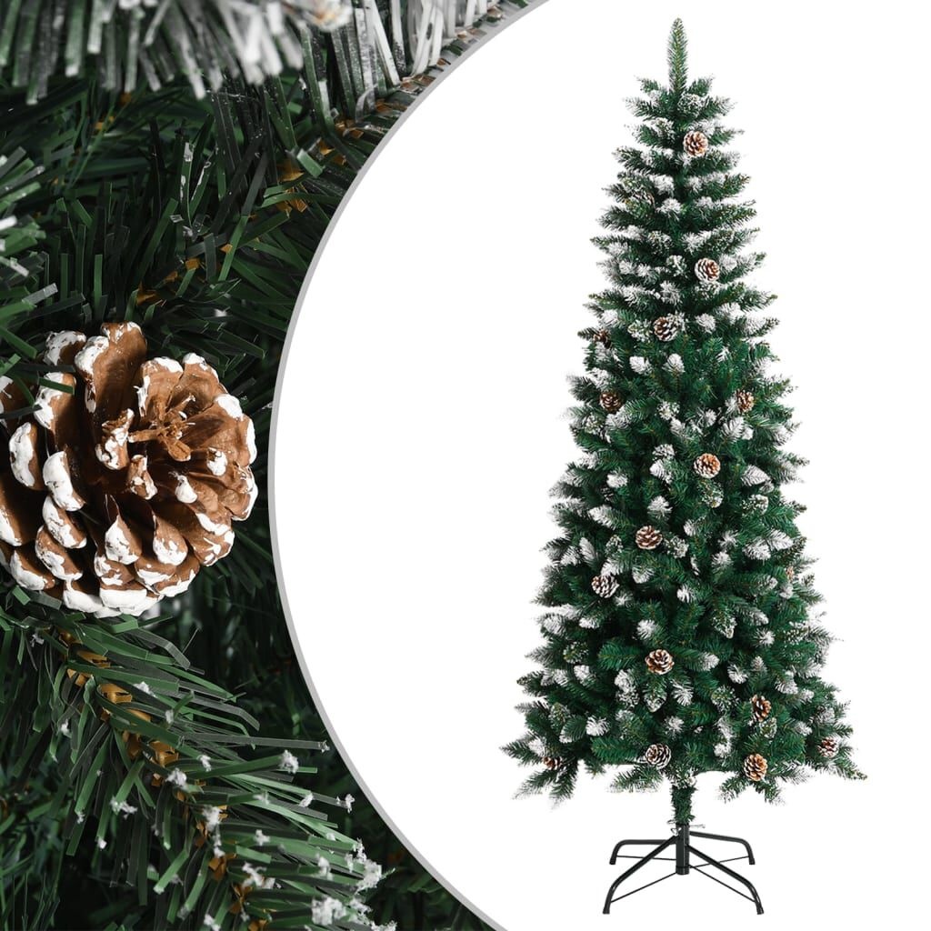 VidaXL Kunstkerstboom 180cm - 35% Korting - Met Standaard & Dennenappels