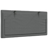 vidaXL Hoofdbordkussen 100 cm - Donkergrijs Stof (53% Korting!)