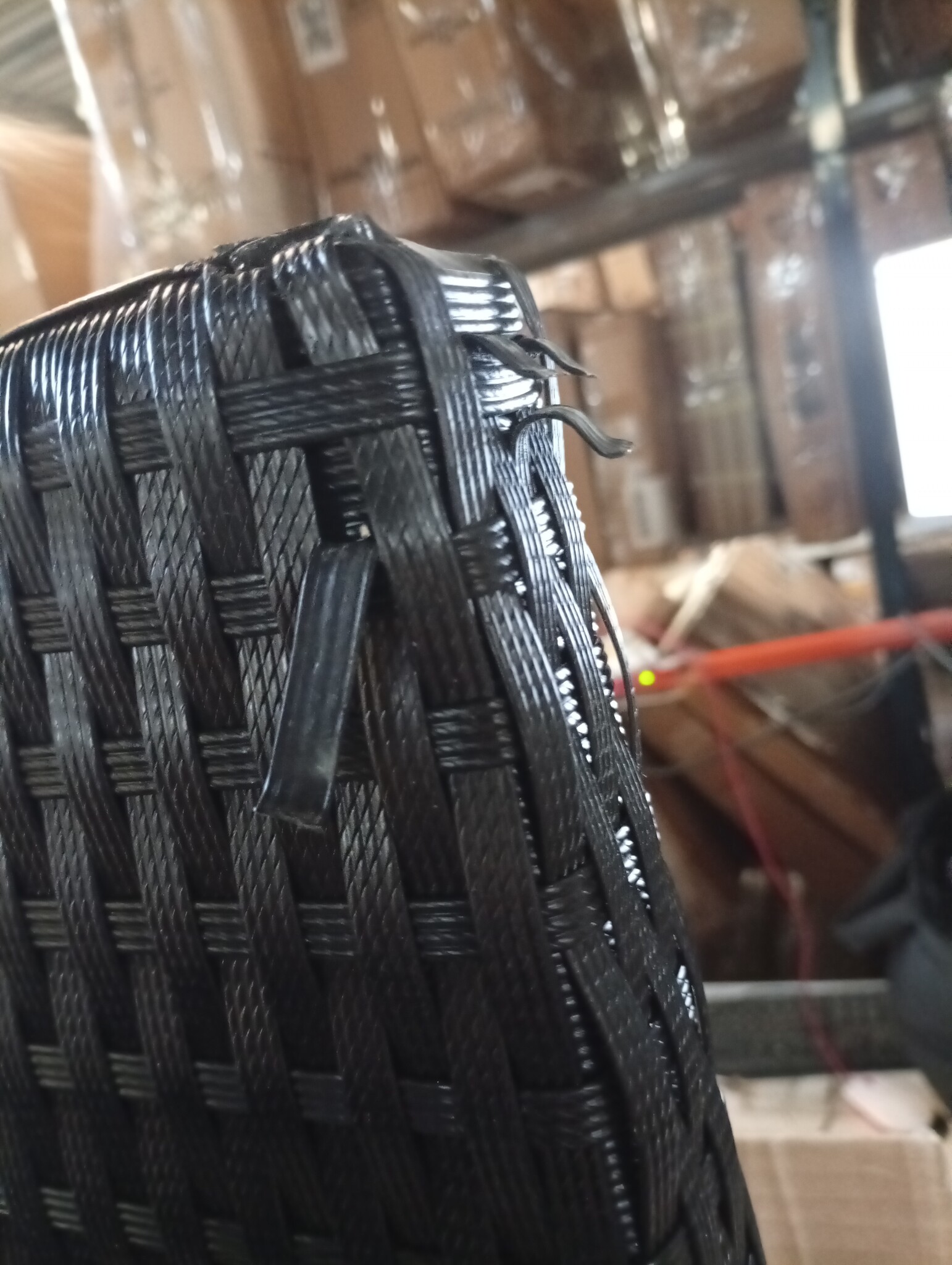 vidaXL Bartafel met Opbergrek - Zwart Poly Rattan | -55%