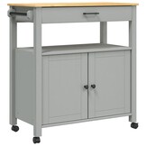 vidaXL Keukentrolley MONZA Grenenhout - 72% Korting!