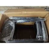 vidaXL Krukken stapelbaar 4 st kunststof zwart