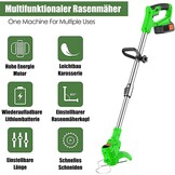 Grastrimmer met accu, grastrimmer met accu, 24 V accu, bosmaaier en accutrimmer, 90 graden draaibaar, voor gazononderhoud, oprit en tuin