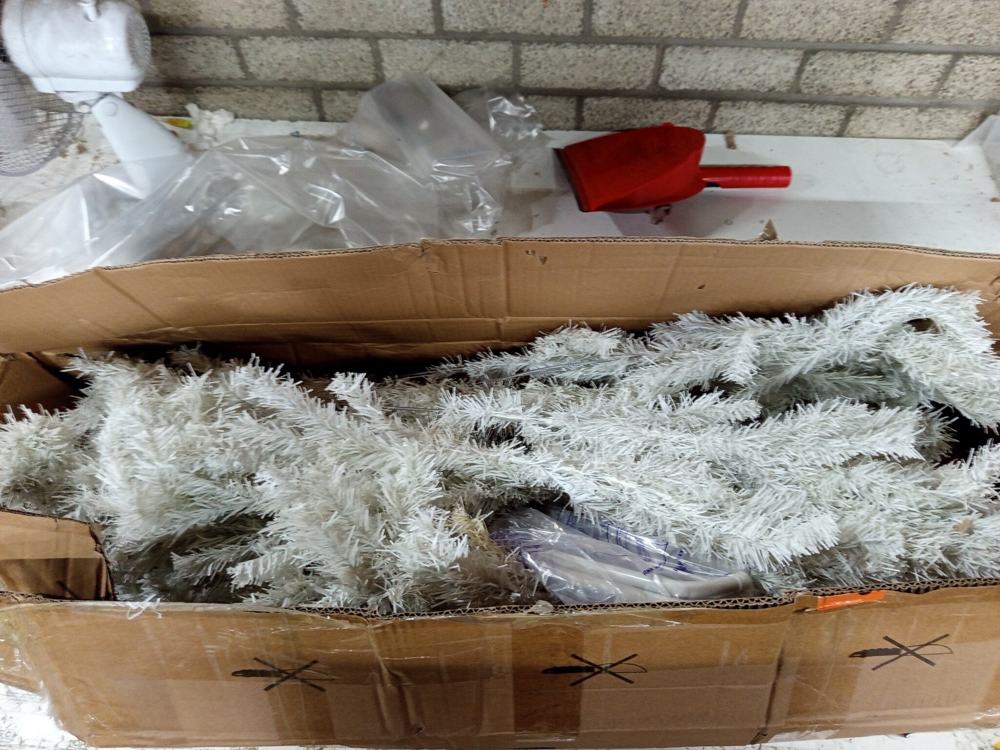 vidaXL Kunstkerstboom 300 cm wit