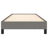 vidaXL Bedframe zonder matras 90x200 cm stof donkergrijs