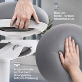 Bureaukruk ergonomisch [gecertificeerd], 2-in-1 kruk & staande kruk, in hoogte verstelbaar, ergonomische kruk voor kantoor en bureau, schommelkruk met zwaaieffect