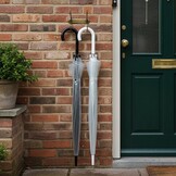 Clear Air Bubble Umbrella Rainproof Canopy Clear Umbrellas for Adults, Perfect for Weddings, Graduation Photo - J Hook Handle Automatically Open