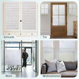 DOWELL Window Film Self Adhesive Privacy Film For Windows 90x400cm, Matte Anti-glare Window Film, Static Window Sticker For Shower, Office, Bathroom, Bedroom, Meeting Room