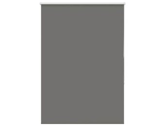 vidaXL Rolgordijn verduisterend 110x150 cm stofbreedte 105,7 cm grijs