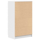 vidaXL Ladekast 60x36x103 cm bewerkt hout wit