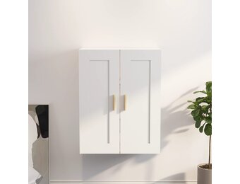 vidaXL Wandkast 69,5x32,5x90 cm bewerkt hout wit