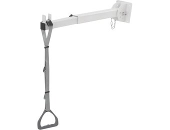 Trapeziumbed voor senioren, trapeziumbar voor bed, hulp mobiliteit, nachtkastje, pull-up bar, bed, steunstang, plafondmontage met verstelbare riem, opstahulp