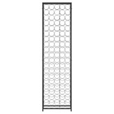 vidaXL Wijnrek voor 95 flessen 54x18x200 cm smeedijzer zwart
