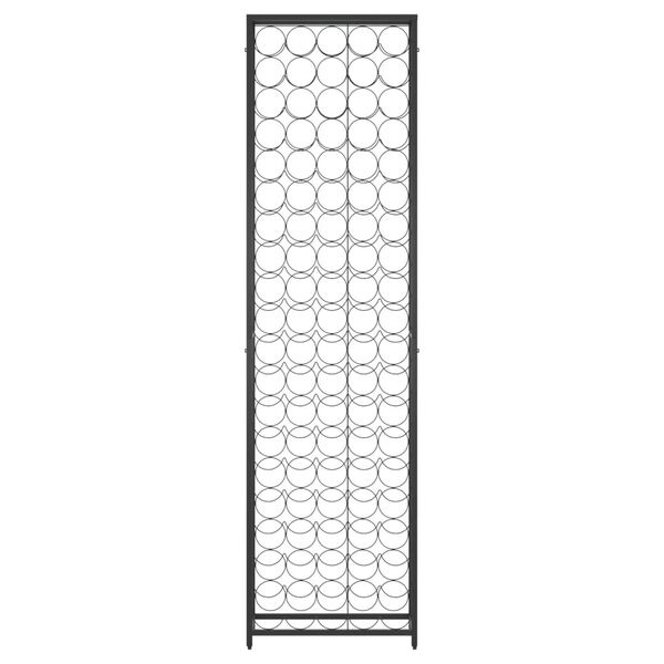vidaXL Wijnrek voor 95 flessen 54x18x200 cm smeedijzer zwart