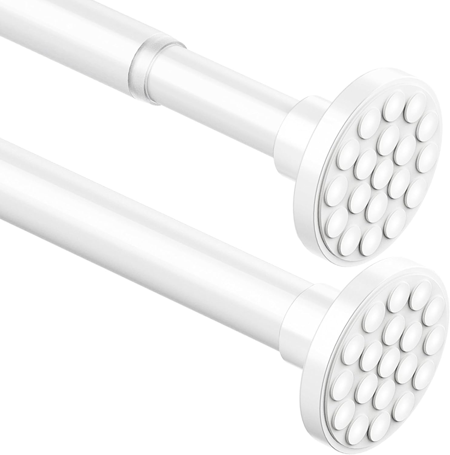 Telescopische gordijnroede, extra lang, 4 meter, geen boren nodig, kledingstang, voor badkamer, douchegordijn, slaapkamer, zilver, 350-405 cm, doorsnede 32 mm