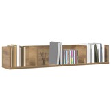 vidaXL CD-wandschap 100x18x18 cm bewerkt hout artisanaal eikenkleurig
