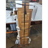 vidaXL Buitendouche 70x75x204 cm massief teakhout