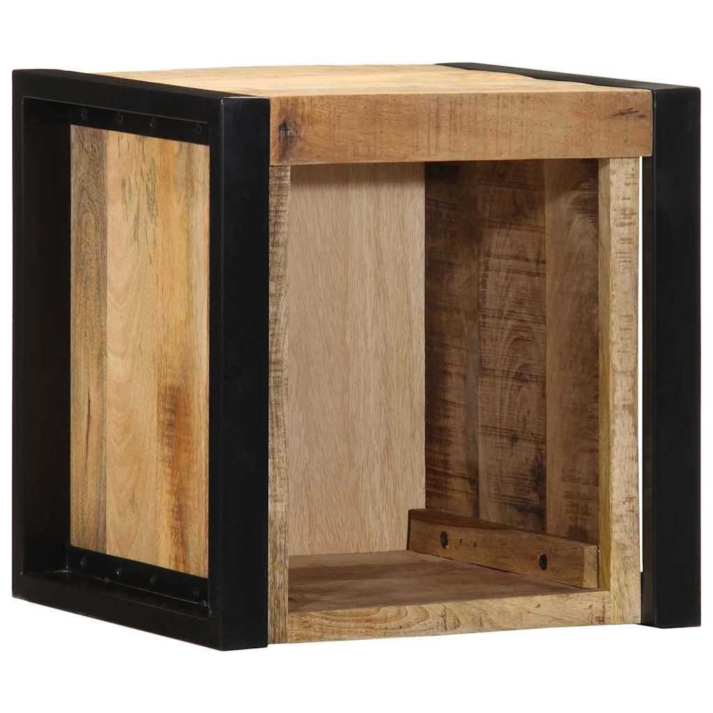 vidaXL Nachtkastjes 2 st 40x35x40 cm massief ruw hout mango