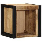 vidaXL Nachtkastjes 2 st 40x35x40 cm massief ruw hout mango