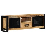 vidaXL Tv-meubel 100x30x35 cm massief ruw mangohout