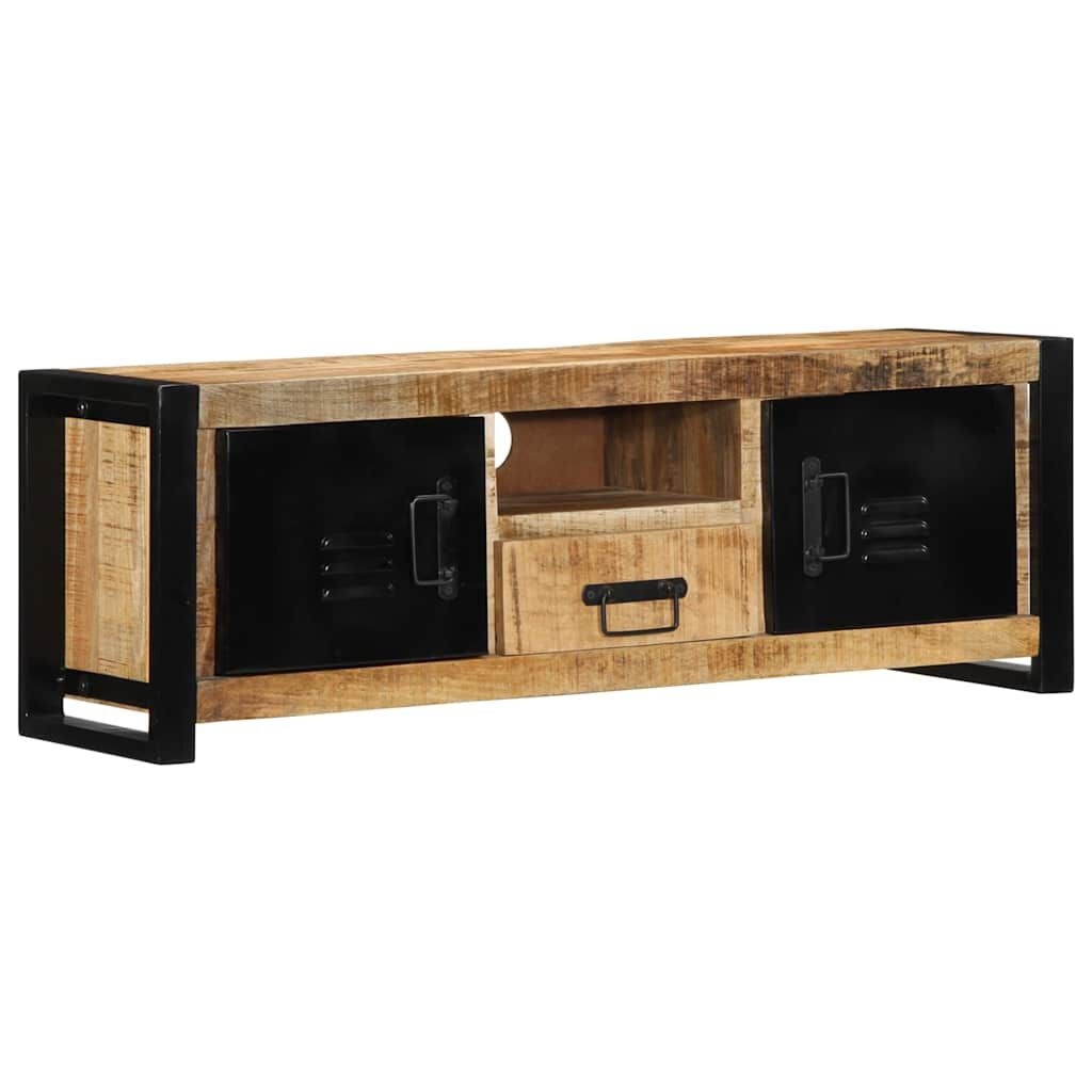 vidaXL Tv-meubel 100x30x35 cm massief ruw mangohout